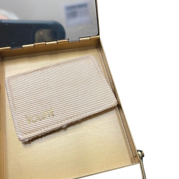 Vintage Volupte Swinglok Compact W/ Black Evening Bag Case with Handle Unused - Picture 6 of 6